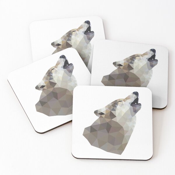 Item preview, Geometric Howling Wolf Wild Animal Lover designed and sold by Aleodor.