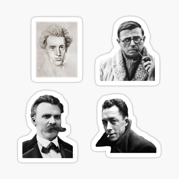 Philosophie Bündel-Existentialisten Aufkleber Sticker