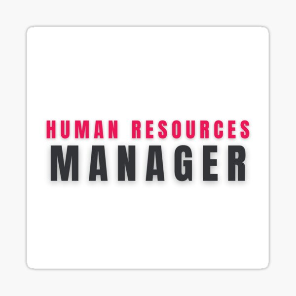 Human Resources Manager Sticker