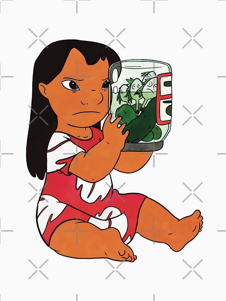 "Watercolor Lilo Pickle Jar Voodoo" Tshirt for Sale by bkanator