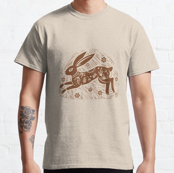Brown Hare Among the Flowers Classic T-Shirt