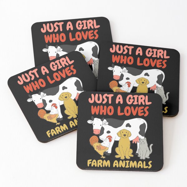 Item preview, Farm Animals Cow Chicken Dog Cat designed and sold by CreativeGiftShp.
