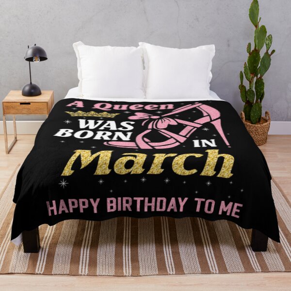 Item preview, A Queen Was Born In March Birthday To Me designed and sold by PauldroMartin.