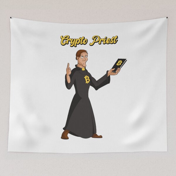 Item preview, Crypto Priest The Bitcoin Bible designed and sold by DabGraphic.