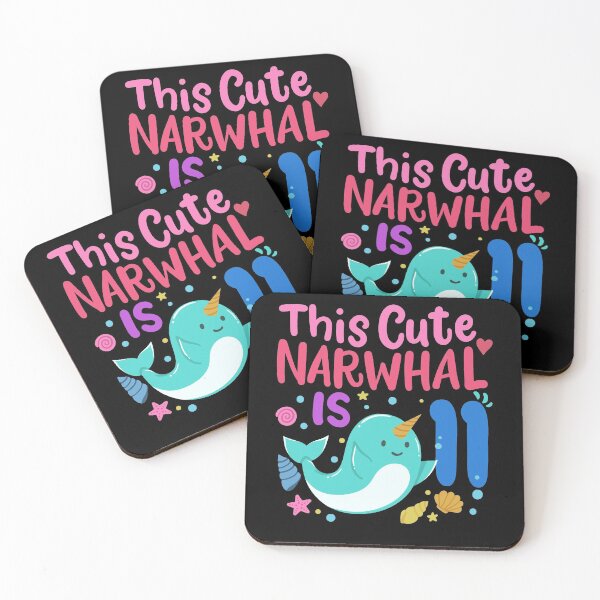 Item preview, 11th Birthday Narwhal Eleven Years Old designed and sold by CreativeGiftShp.