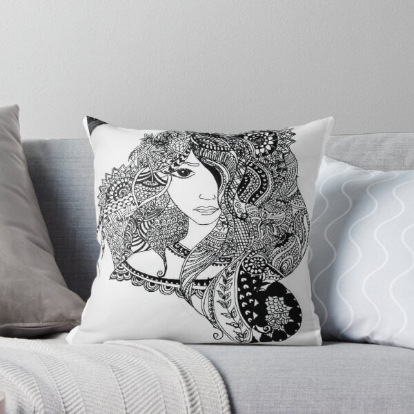Item preview, Mandala woman sketch designed and sold by Saylimanjarekar.