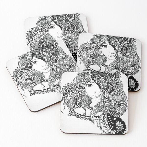 Item preview, Mandala woman sketch designed and sold by Saylimanjarekar.