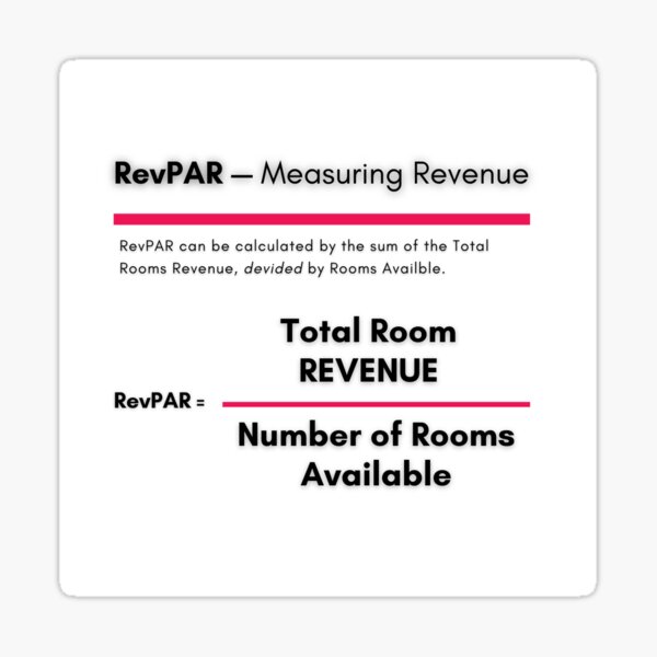 Revenue Management RevPar Rooms Sticker