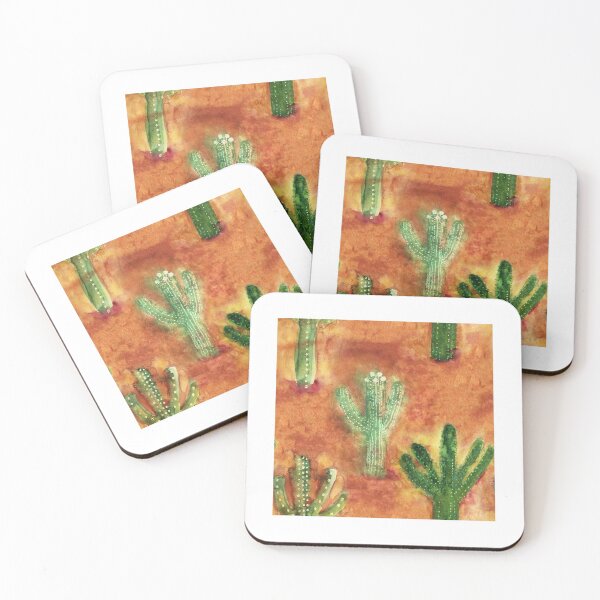 Item preview, saguaros cacti watercolor designed and sold by rysunki-malunki.