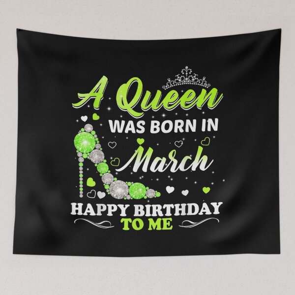 Item preview, Birthday - A Queen Was Born In March Happy Birthday #2 designed and sold by PauldroMartin.