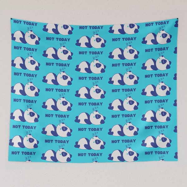 Item preview, Not Today Narcolepsy Cute Sleeping Panda Bear designed and sold by VanVleckDesigns.