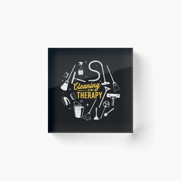 Item preview, Cleaning Is My Therapy Housewife Housekeeping Mom Vacuum Top Housewife Mother's Day Wife Mommy Parenting Parent designed and sold by shirti.