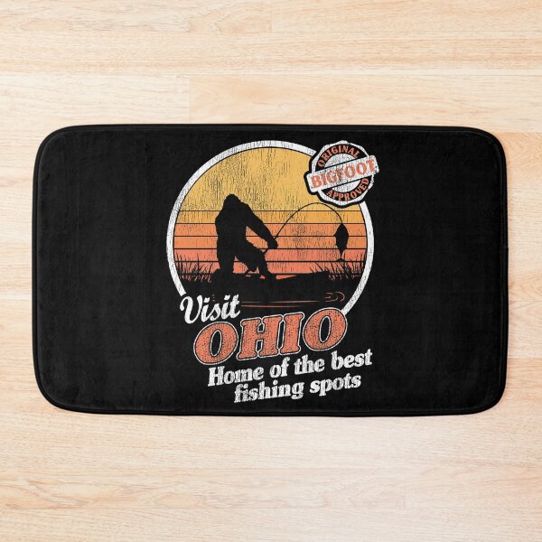 Item preview, Funny Bigfoot Sasquatch Fishing Gift Vintage Visit Ohio designed and sold by Stronzi.