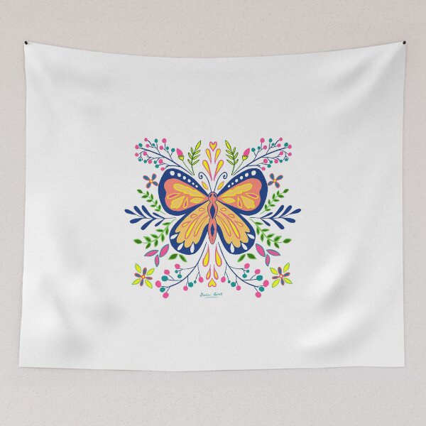 Item preview, Modern Butterfly with Botanical Patterns  designed and sold by Shalini Bisht.