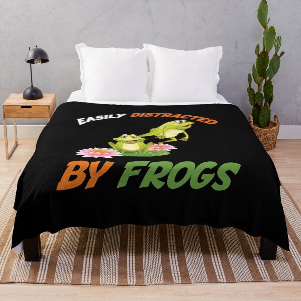 Item preview, Easily Distracted By Frogs - Fog Lover - Funny Green Frog designed and sold by justbejoker.