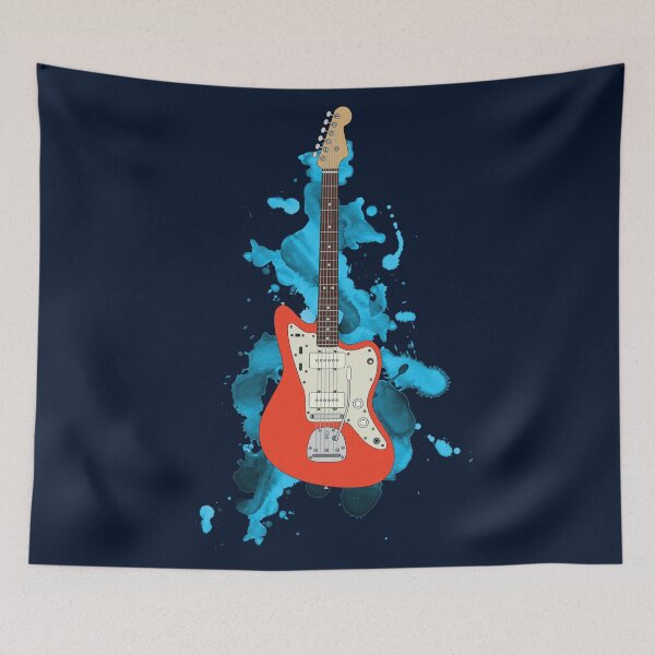 Item preview, Offset Style Electric Guitar Fiesta Red Color designed and sold by nightsworthy.
