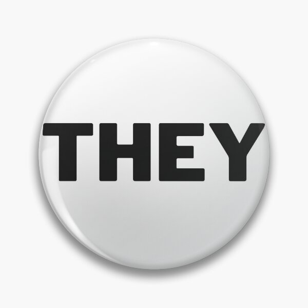 Item preview, Pronoun they black for Nonbinary and Gender Non Conforming designed and sold by autisticcreator.