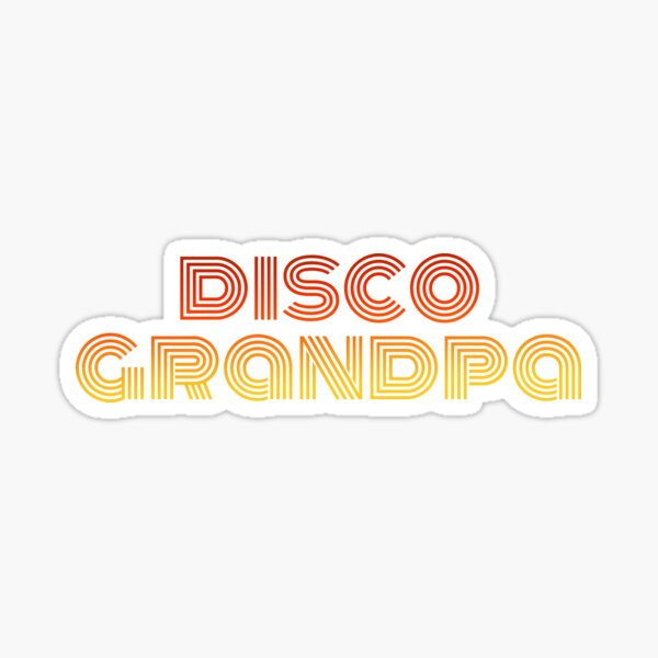 Disco Grandpa | Retro Logo Sticker