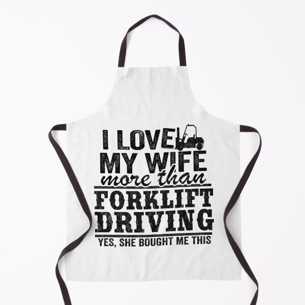 Item preview, I Love My Wife Funny Forklift Operator Driver Dad Gift Husband designed and sold by Stronzi.