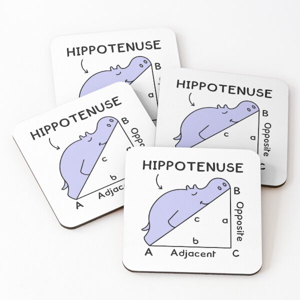 Item preview, Hippotenuse, Hypotenuse Math Pun designed and sold by TashaVector.