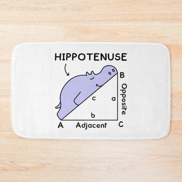 Item preview, Hippotenuse, Hypotenuse Math Pun designed and sold by TashaVector.