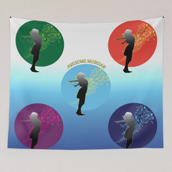 Item preview, Awesome Musician - Paquete de pegatinas multicolores designed and sold by DesignBySuzanne.