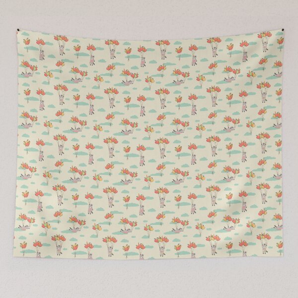 Item preview, Cite horses flying on balloons pattern designed and sold by Tayastore.