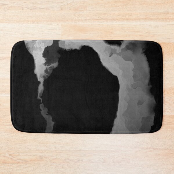 Item preview, Artsy River Map - Reisaelva, Norway (Black&White) designed and sold by Henrik Gulliksen Schüller.