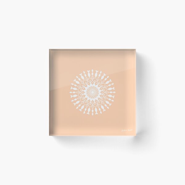 Item preview, Peach Fish Mandala designed and sold by Shalini Bisht.