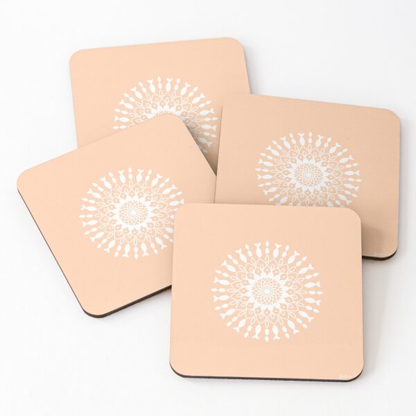 Item preview, Peach Fish Mandala designed and sold by Shalini Bisht.