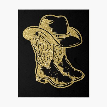 Pacifica Island Art 8in x 12in Vintage Tin Sign Cowboy Boot with Sunflower Spur Texas American Airlines Dallas 