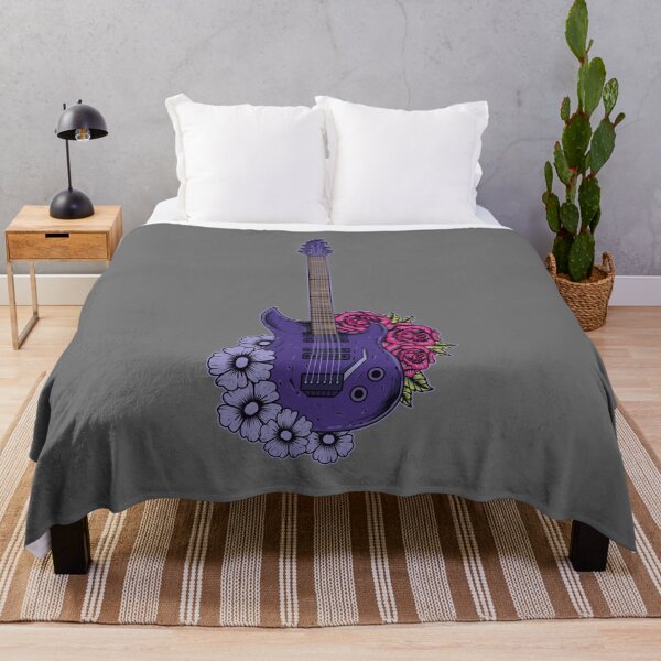 Item preview, Purple Electric Guitar and Flowers designed and sold by Queengood.