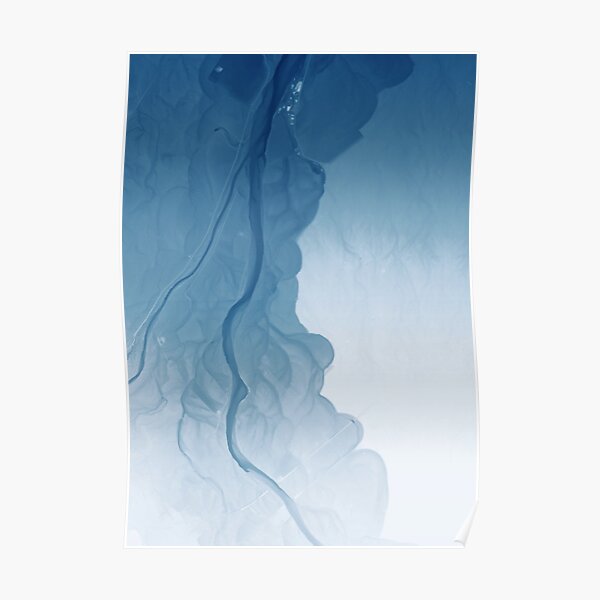 "Artsy River Map Waimea, New Zealand" Poster by HenrikSchuller