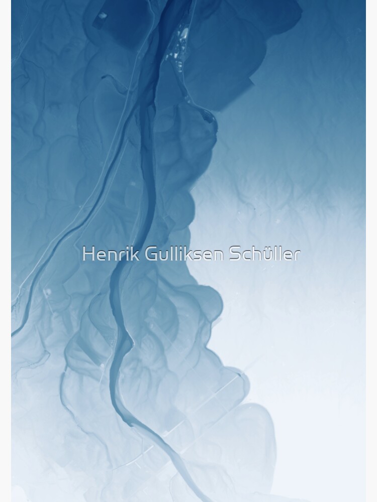 "Artsy River Map Waimea, New Zealand" Sticker for Sale by Henrik