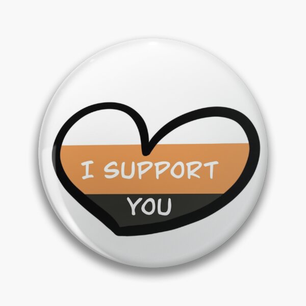 Item preview, System Pride Heart "I Support You" designed and sold by Me-but-Plural.