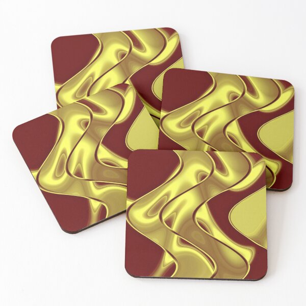 Item preview, Golden waves designed and sold by Yamy Morrell Art and Design.