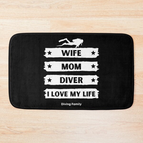 Item preview, Wife, Mom, Diver, I love my life designed and sold by StudioAquaLumos.