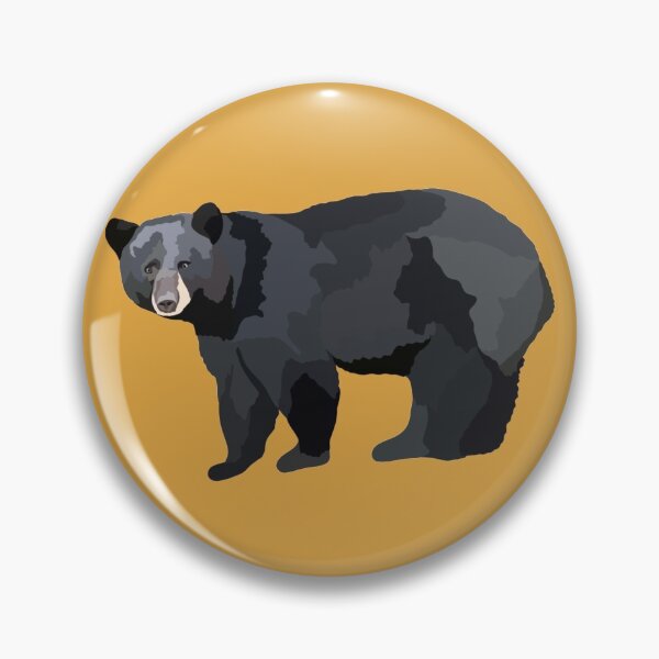 Item preview, A is for American Black Bear,American Black Bear Artwork – Majestic North American Bear Illustration and Wildlife Design designed and sold by PrettylittlepastelUk.