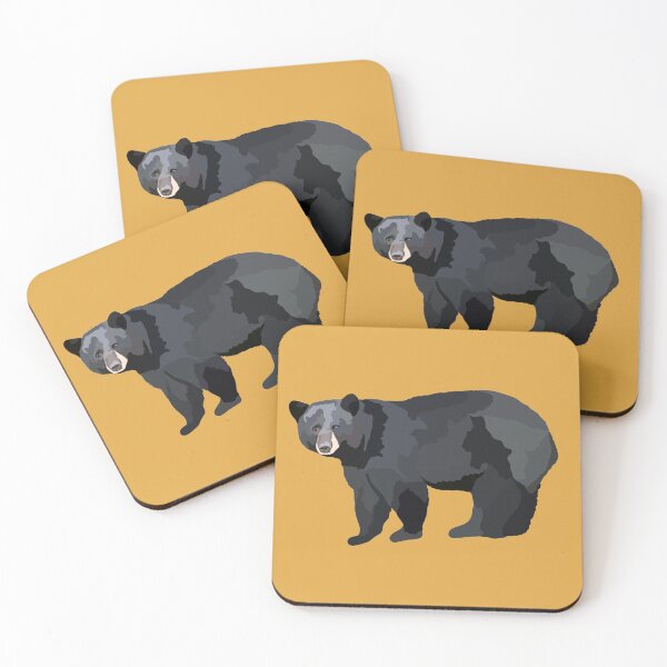 Item preview, A is for American Black Bear,American Black Bear Artwork – Majestic North American Bear Illustration and Wildlife Design designed and sold by PrettylittlepastelUk.