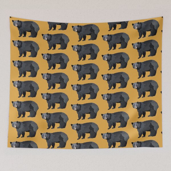 Item preview, A is for American Black Bear,American Black Bear Artwork – Majestic North American Bear Illustration and Wildlife Design designed and sold by PrettylittlepastelUk.