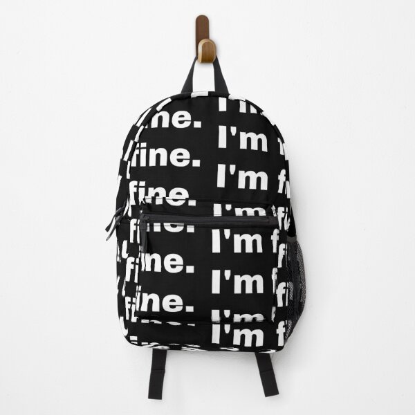 Item preview, Black and White Text based - I'm fine. designed and sold by OffensiveTCG.