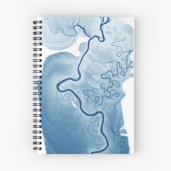 Item preview, Artsy River Map - Trinity River, Texas designed and sold by Henrik Gulliksen Schüller.