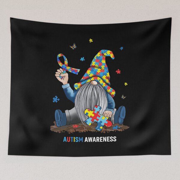 Item preview, Best Gnome Autism Warrior Disability Puzzle Awareness Ribbon designed and sold by tuanitus.