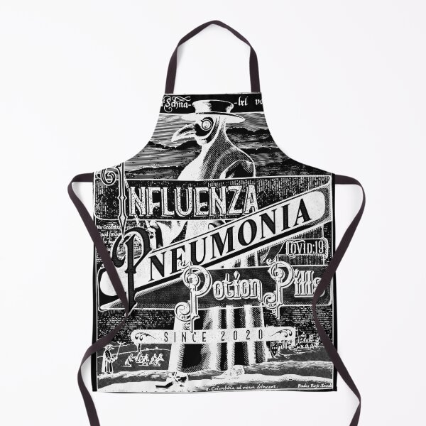 Item preview, INFLUENZA PNEUMONIA COVID-19 on black designed and sold by Madixart.