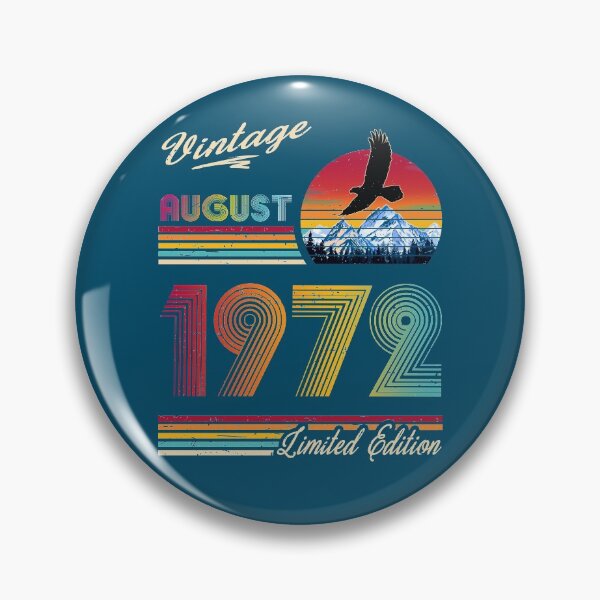 Item preview, August 1972 Birthday designed and sold by GreenSplash.