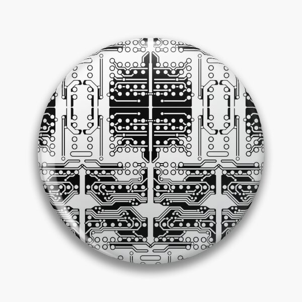 Item preview, CHIP #1 Microchip, Monolithic integrated circuit Art. Black Pattern. designed and sold by in-vectors.