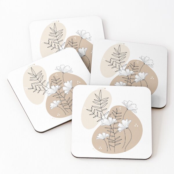 Item preview, Minimalist Flower Floral Pastel Leaves Poppy  designed and sold by StudioHinte.