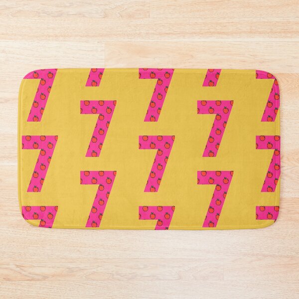 Item preview, Number 7 in pink color with apple pattern designed and sold by VrajStudio.