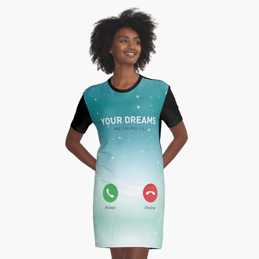 Your Dreams Are Calling You Motivating Quotes poster Kids T-Shirt by Lab No  4 - Pixels