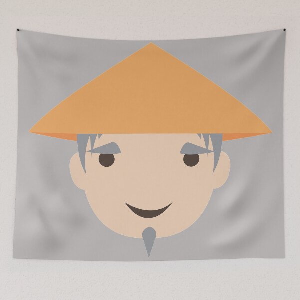 Item preview, Shaolin Master Head Cartoon designed and sold by TasAlex.